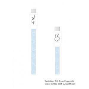 接続ケーブル ミッフィー USB2.0 Type-C フラットケーブル 1.2m