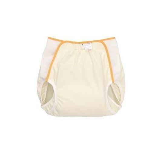 おむつカバー Mサイズ クリーム 介護用 全開タイプ 洗濯可能 日本製