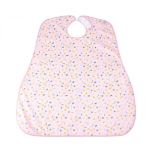 食事用エプロン 耐久撥水 ピーチ 介護用品 面ファスナー 洗濯機可