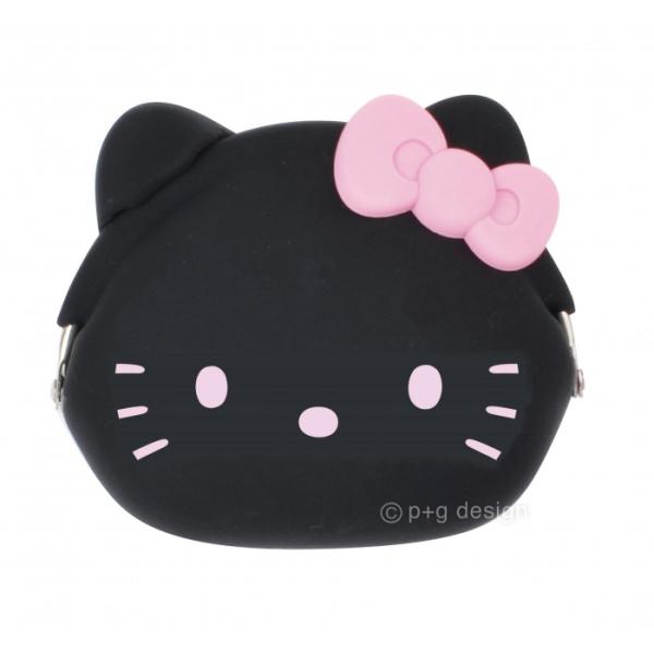 シリコンがまぐち キャラクターデザイン ブラック 小物入れ コスメポーチ