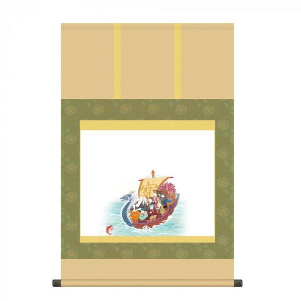 納経集印掛軸 七福神巡礼 52.5×80cm N3-004
