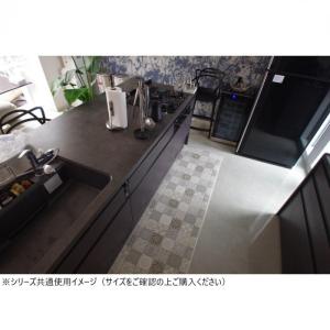 キッチンマット 拭ける ビニール製 抗菌 防カ...の詳細画像1