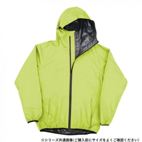 ストレッチレインスーツ ライムイエロー Sサイズ 上下セット 透湿 防水