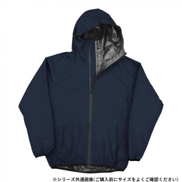 ストレッチレインスーツ ネイビー Sサイズ 上下セット 防水 透湿 作業 通勤