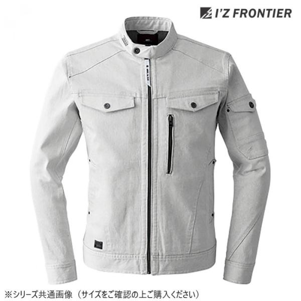 ワークジャケット ストレッチ 3Dカッティング シルバー Mサイズ 作業服