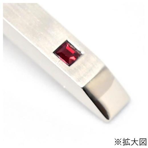 タイバー クリスタルガラス付 タイピン ネクタイピン 男性用 ギフト