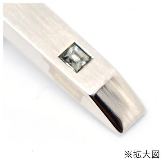 タイバー スワンク クリスタルガラス ブラックダイヤ ネクタイピン