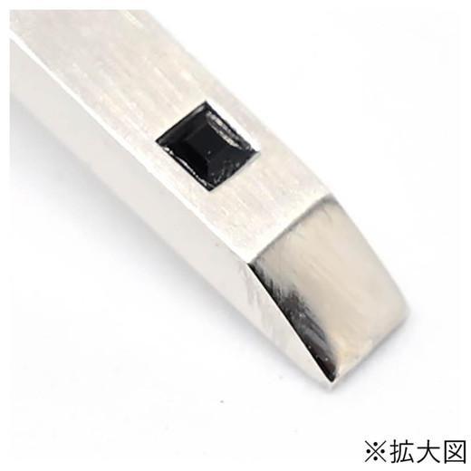 クリスタルガラス タイバー ジェット 黒 スワンク ネクタイピン ギフト 日本製