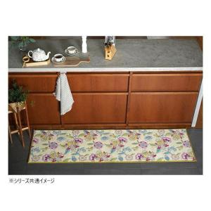 キッチンマット 50×270cm 花柄 滑り止...の詳細画像1