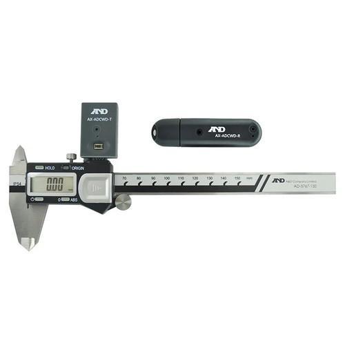 A＆D 防滴デジタルノギス通信セット ワイヤレス通信 送受信機付 AD5767150S