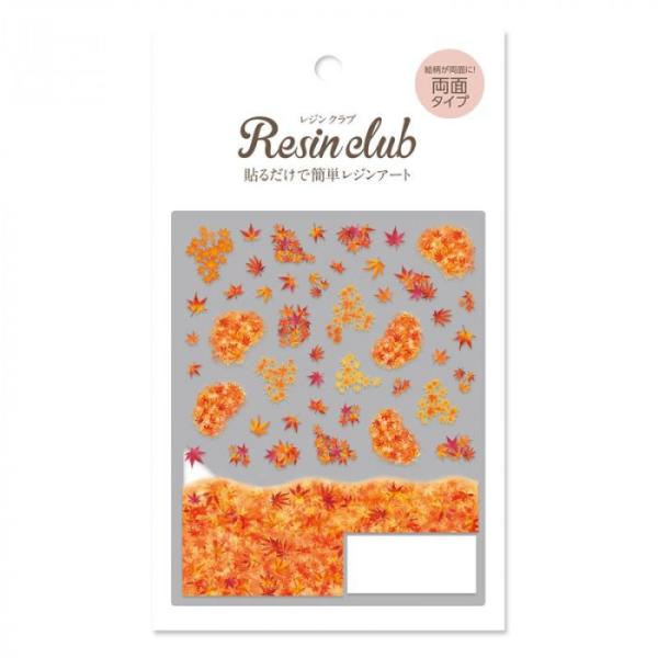 レジンシール 紅葉の絨毯 秋のデザイン 立体感 埋め込み用 デコレーション