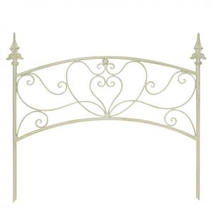 アーチフェンス ホワイト 白 アイアン製 64cm 園芸 フェンス ガーデン