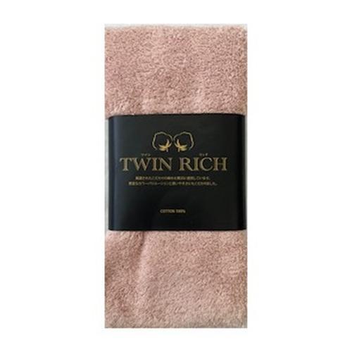 フェイスタオル ピンク 34×80cm 綿100% ボリューム 吸水性抜群