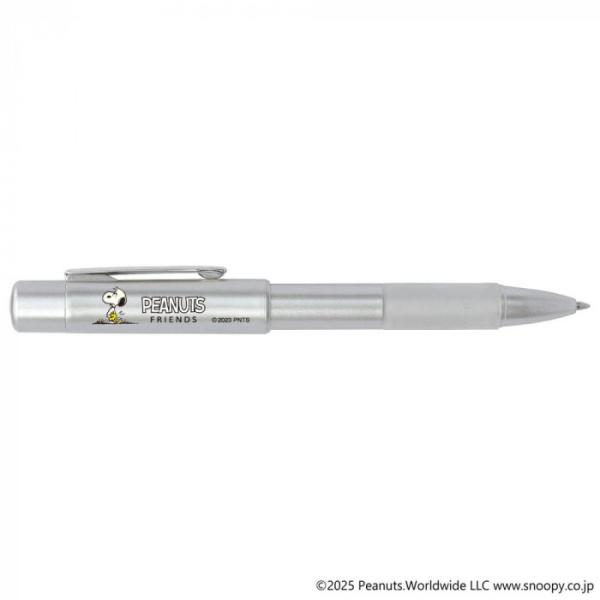印鑑付きボールペン スヌーピー ネーム印 赤黒ボールペン シャープペン 4機能