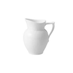 ホワイトフルーテッド クリーマー 80ml 磁器 食洗機 電子レンジ対応