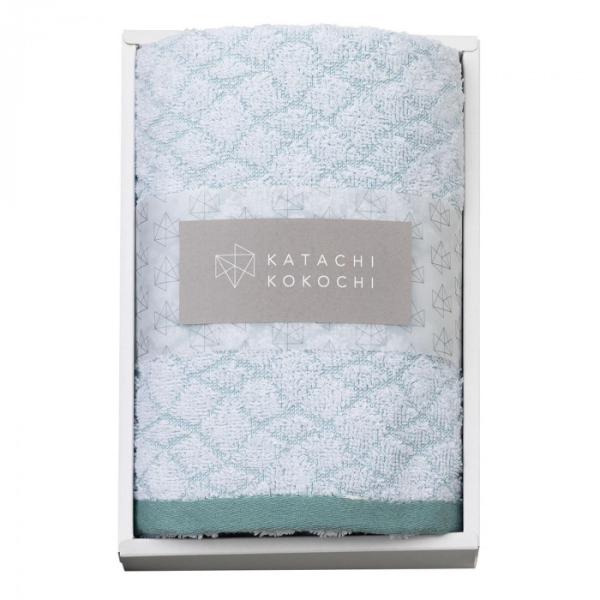 KATACHI KOKOCHI フェイスタオル1P グリーン 箱入 K-20503