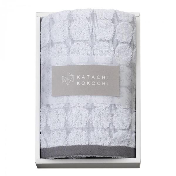 KATACHI KOKOCHI フェイスタオル1P グレー 箱入 K-20506