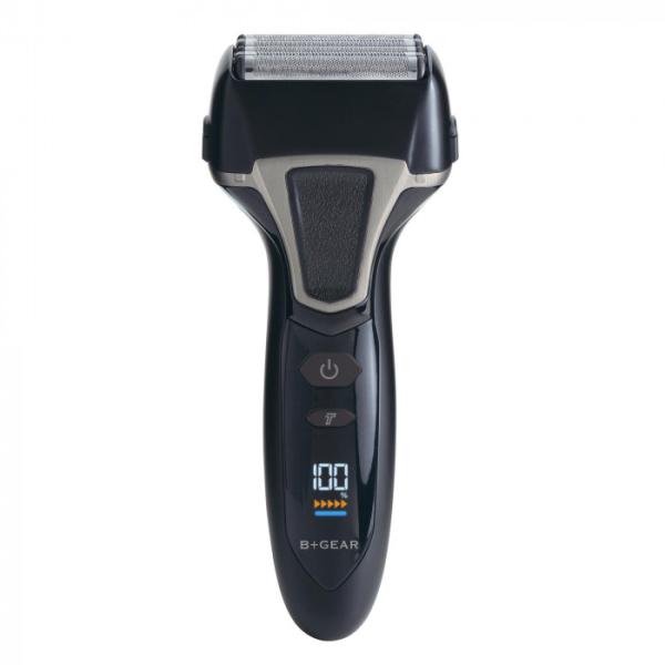 充電式 6枚刃 シェーバー ブラック 急速充電 交流式 水洗い可 髭剃り