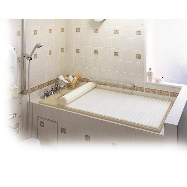 シャッター式風呂ふた 90×140cm用 軽量 ポリプロピレン 日本製 浴槽サイズ調整