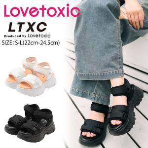 【セール20%OFF】 ラブトキシック 【LTXC】厚底スポーツサンダル 《S-L(22-24.5cm)》 サンダル シューズ 靴 Lovetoxic 【7761432】