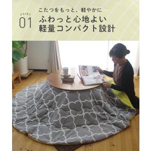 こたつ布団 円形 直径205cm 洗える フラ...の詳細画像4