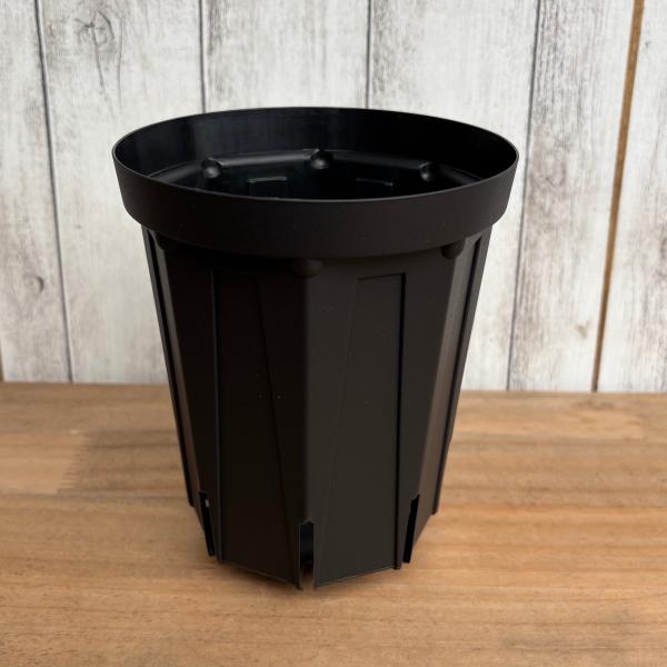 CSM-120L スリット鉢 ロングタイプ（約4号鉢） ブラック　メーカー：兼弥産業