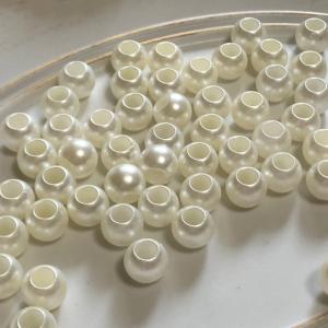 80個 8mm 大穴 プラスチック パール ビ...の詳細画像2