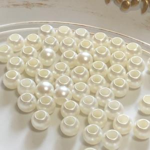 80個 8mm 大穴 プラスチック パール ビ...の詳細画像4