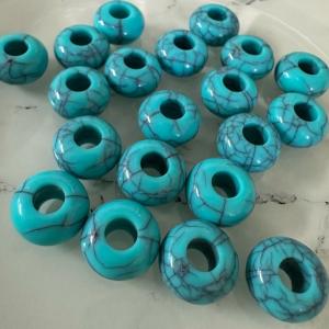 20個 大穴 アクリル ビーズ ロンデル 穴5...の詳細画像3
