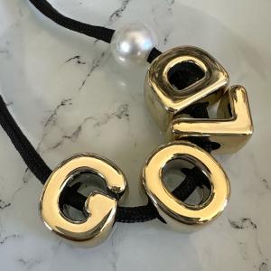 1個 アクリル 大穴 アルファベット ビーズ ...の詳細画像4