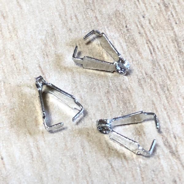 シルバー A バチカン クリップ 留め具 金具   8mm 40個セット