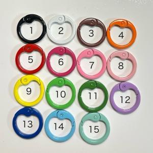 1個 合金カラビナ スプリングゲート キー リング