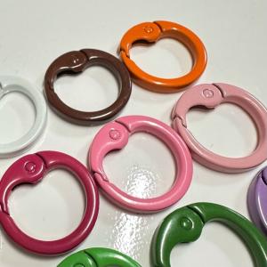 1個 合金カラビナ スプリングゲート キー リングの詳細画像2