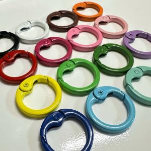 1個 合金カラビナ スプリングゲート キー リングの詳細画像5