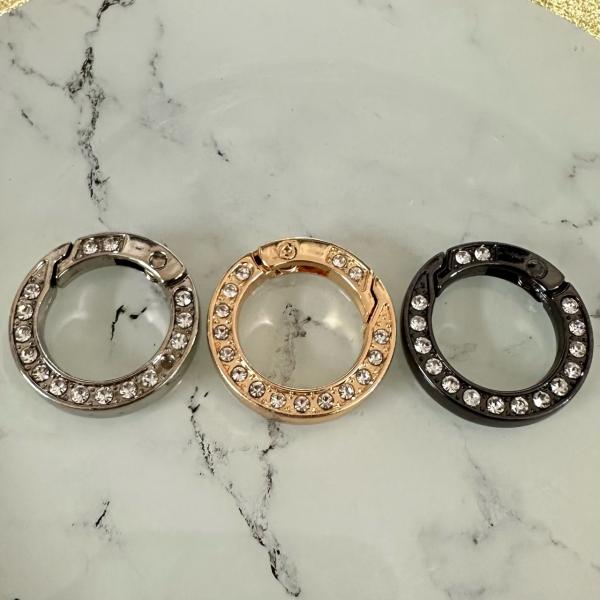 1個 25mm 合金カラビナ スプリングゲート キー リング