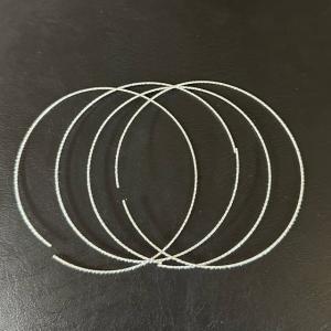 4個 10cm ビーズリース用 ワイヤー 接続金具付き シルバー : Guild by