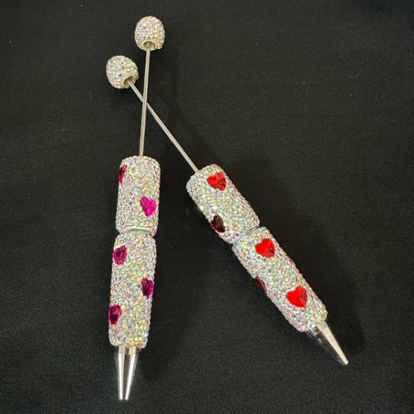 1本 カスタム オリジナル 作成用 ボールペン ハートストーン