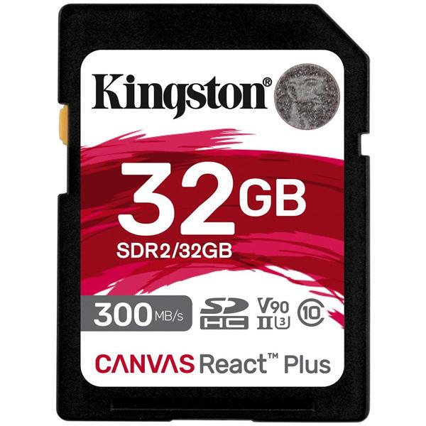 キングストン SDR2/32GB SDHCカード 32GB UHS-II V90 Canvas Re...