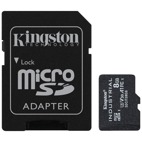 キングストン SDCIT2/8GB 8GB microSDHC UHS-I Class 10 産業グ...