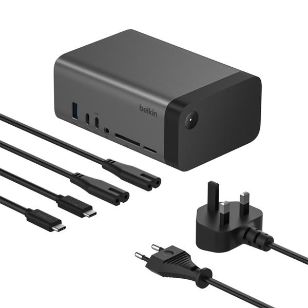 belkin INC020qcSGY Connect USB-C 11-in-1 Pro GaN D...