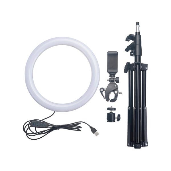 GREEN HOUSE GH-CSL80B-BK セルフィーライト 80LED ブラック