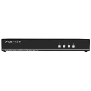 ジャパンマテリアル DPMST-4S-P DisplayPort MST to 2系統HDMI対応4ポートセキュアKVMスイッチ