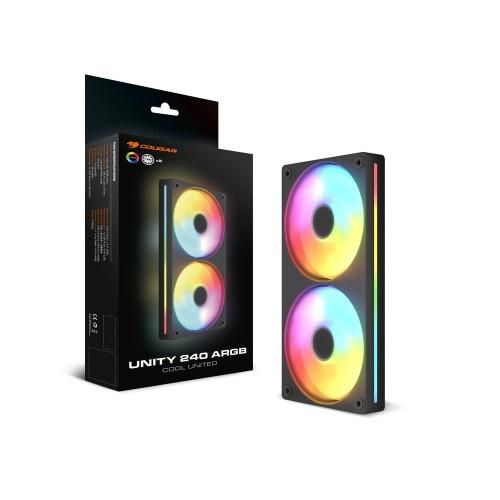COUGAR CF-UN240RB-RGB Unity240-RB ARGB/ 一体成型タイプのシン...