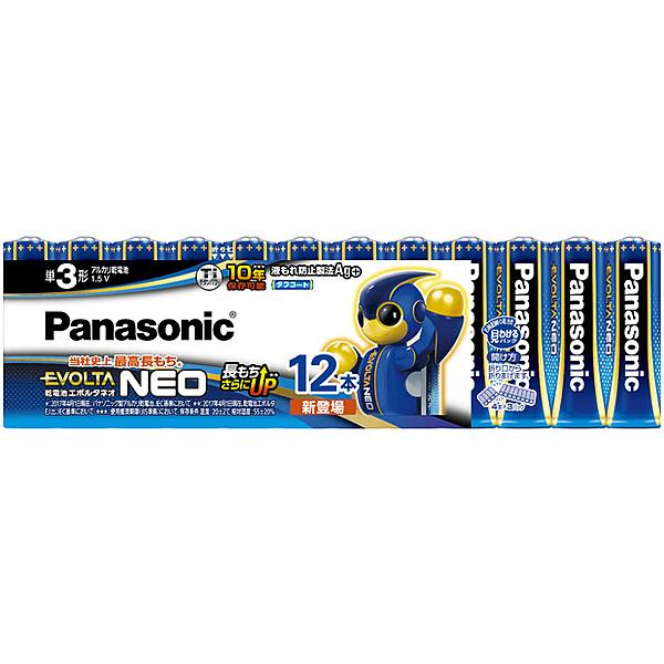 Panasonic LR6NJ/12SW 乾電池エボルタネオ 単3形 12本シュリンクパック
