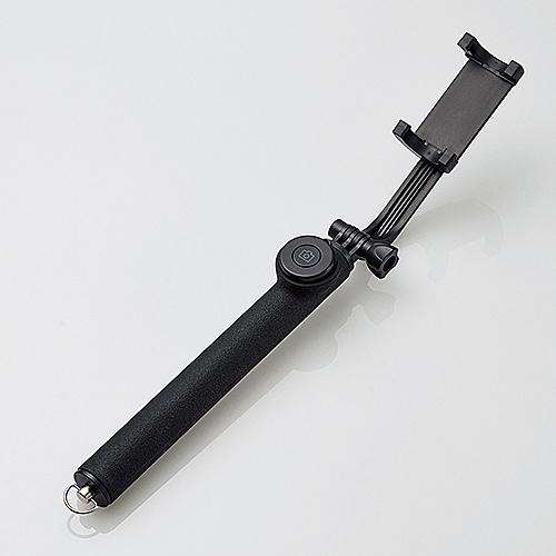 ELECOM P-SSB01RBK Bluetooth自撮り棒/ 回転ホルダー型/ 103cm/ ブ...
