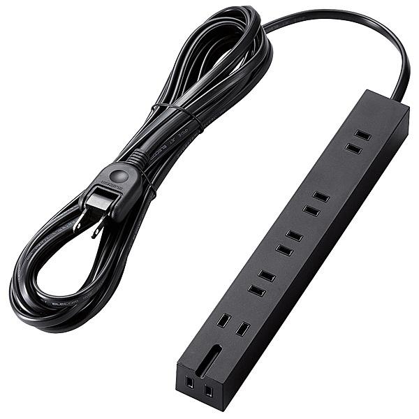 ELECOM T-KM01-2650BK 超強力磁石タップ/ 6個口(内3ピン1)/ 5m/ ブラッ...