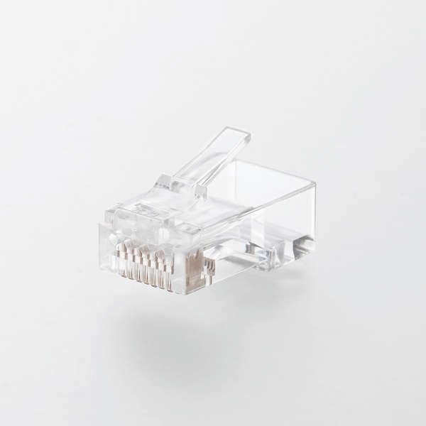 ELECOM LD-6RJ45T100 RJ45コネクタ/ CAT6・CAT6A対応/ 単線・ヨリ線...