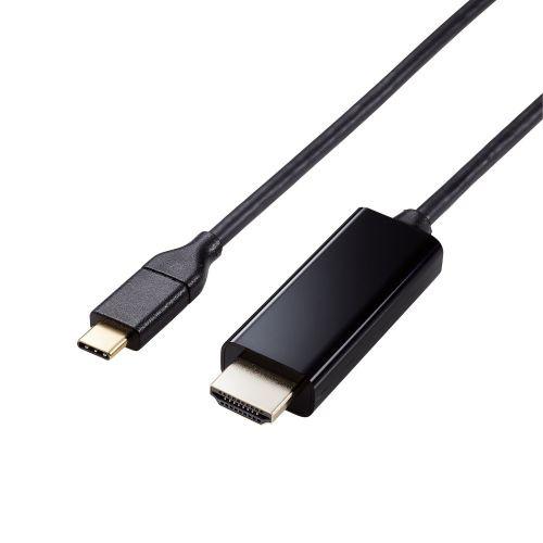 ELECOM MPA-CHDMI10BK 変換ケーブル/ USB Type-C - HDMI/ ミラ...