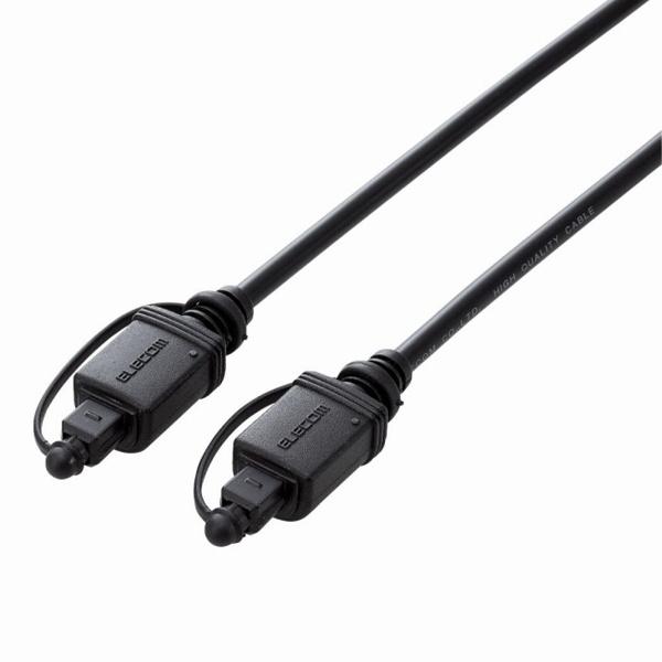 ELECOM DH-OPT20BK 光デジタルオーディオケーブル/ 2.0m/ ブラック