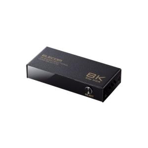 ELECOM DH-SW8KBD21BK HDMI切替器/ 8K60Hz対応/ 双方向/ メタル筐体/ ブラック｜podpark